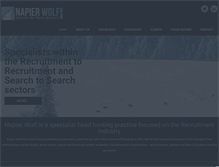 Tablet Screenshot of napierwolf.com
